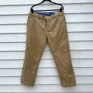 Gustin tan khaki chino slacks straight leg 116699 38x30